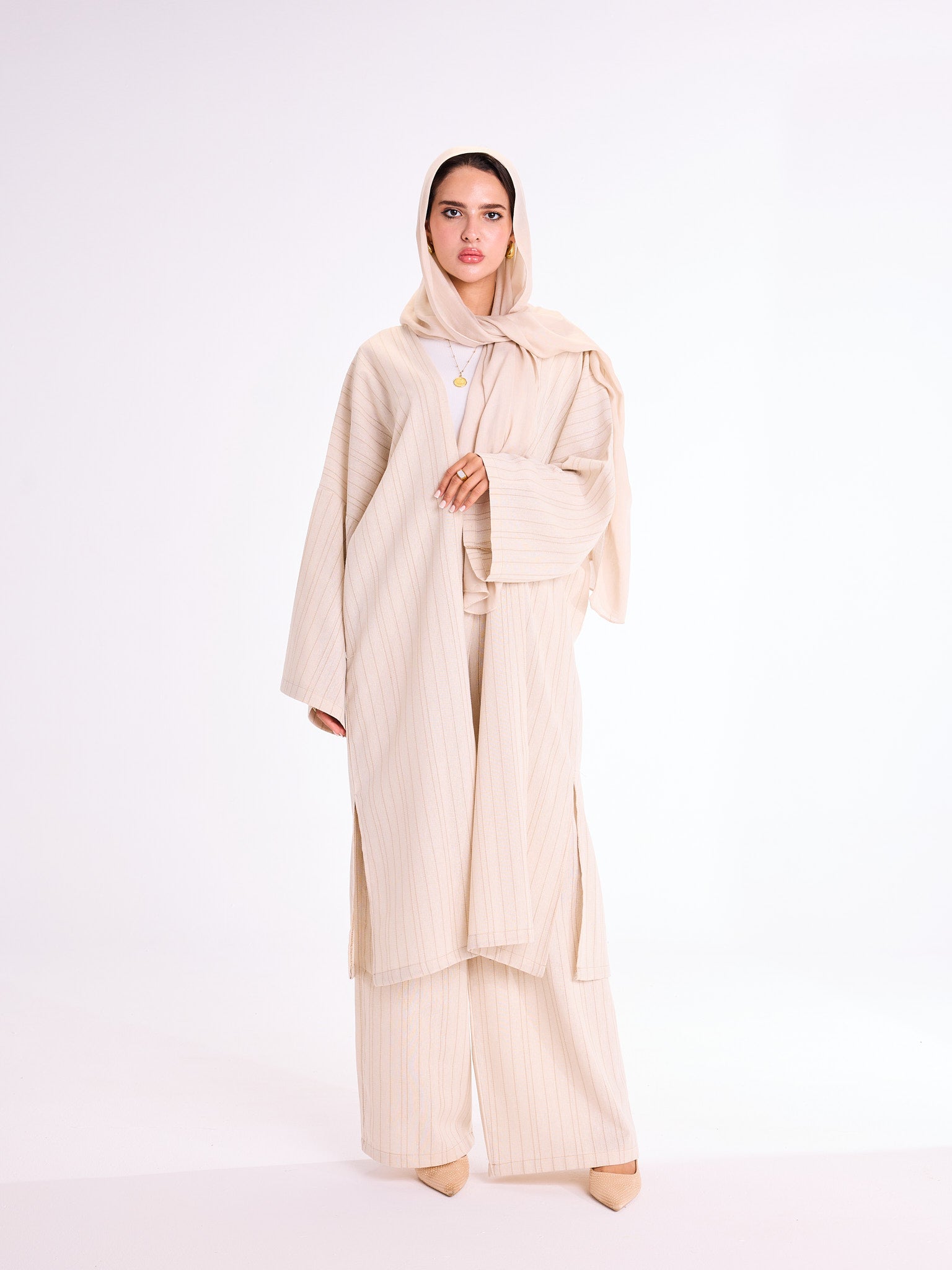 Striped Linen Set