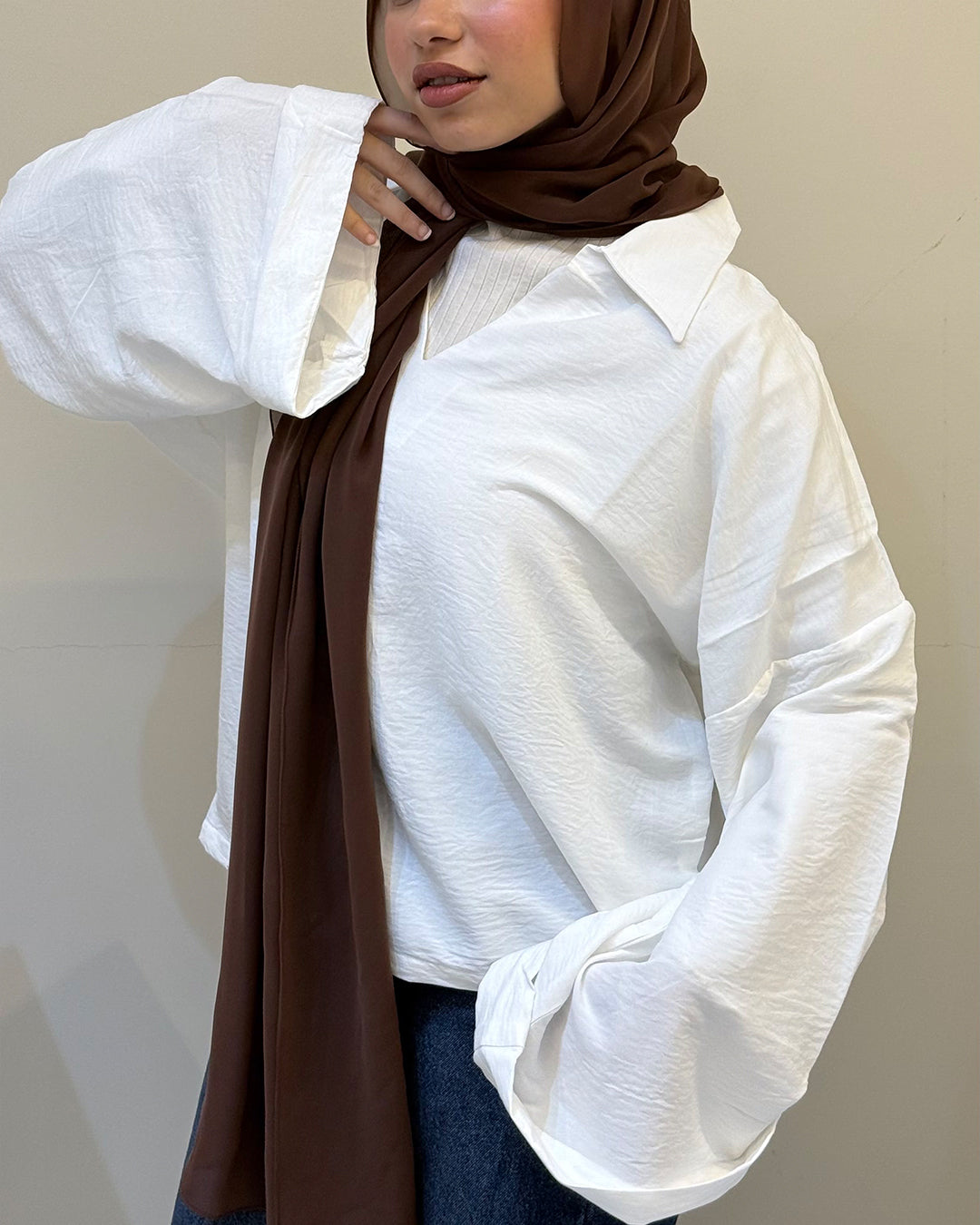 Everyday Ease – White Blouse