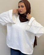 Everyday Ease – White Blouse