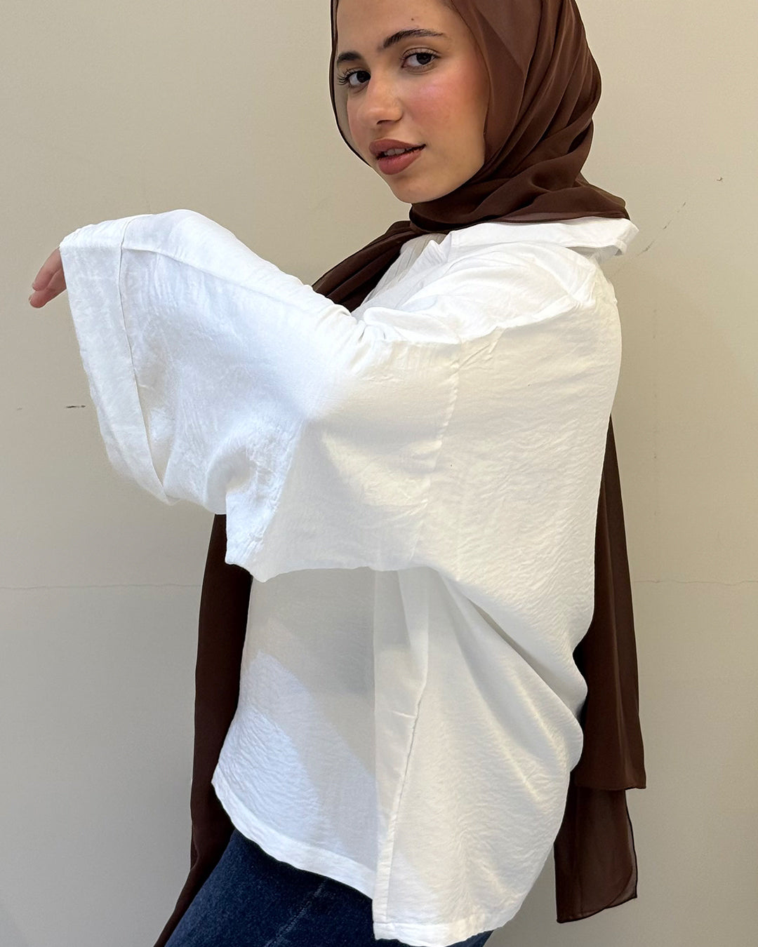 Everyday Ease – White Blouse