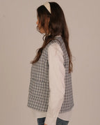 Textured waistcoat - Blue