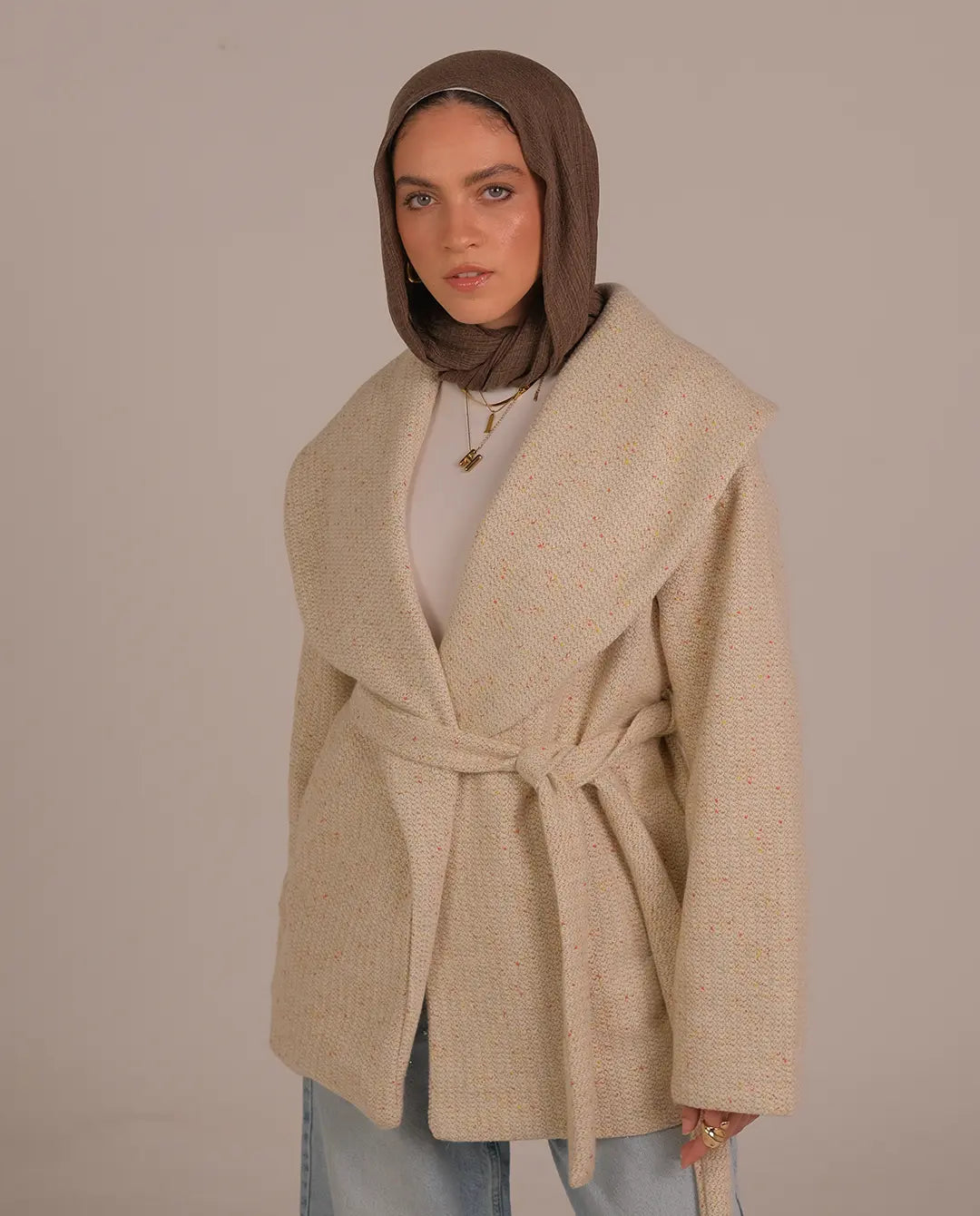 Textured Wrap Jacket