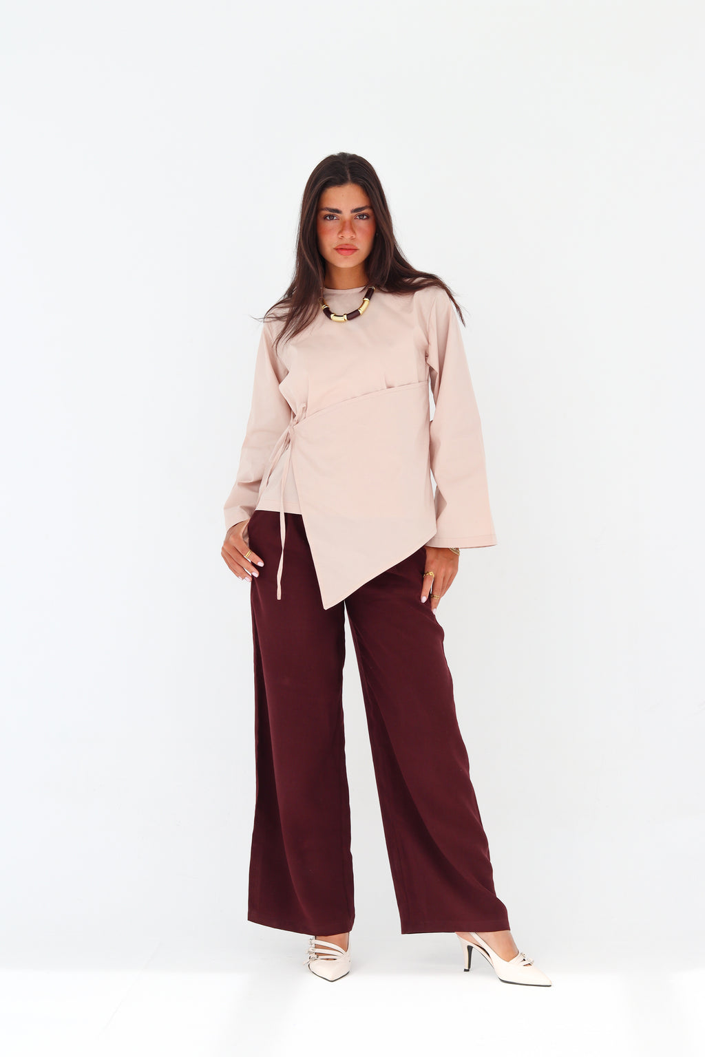 Wrap Tie Blouse