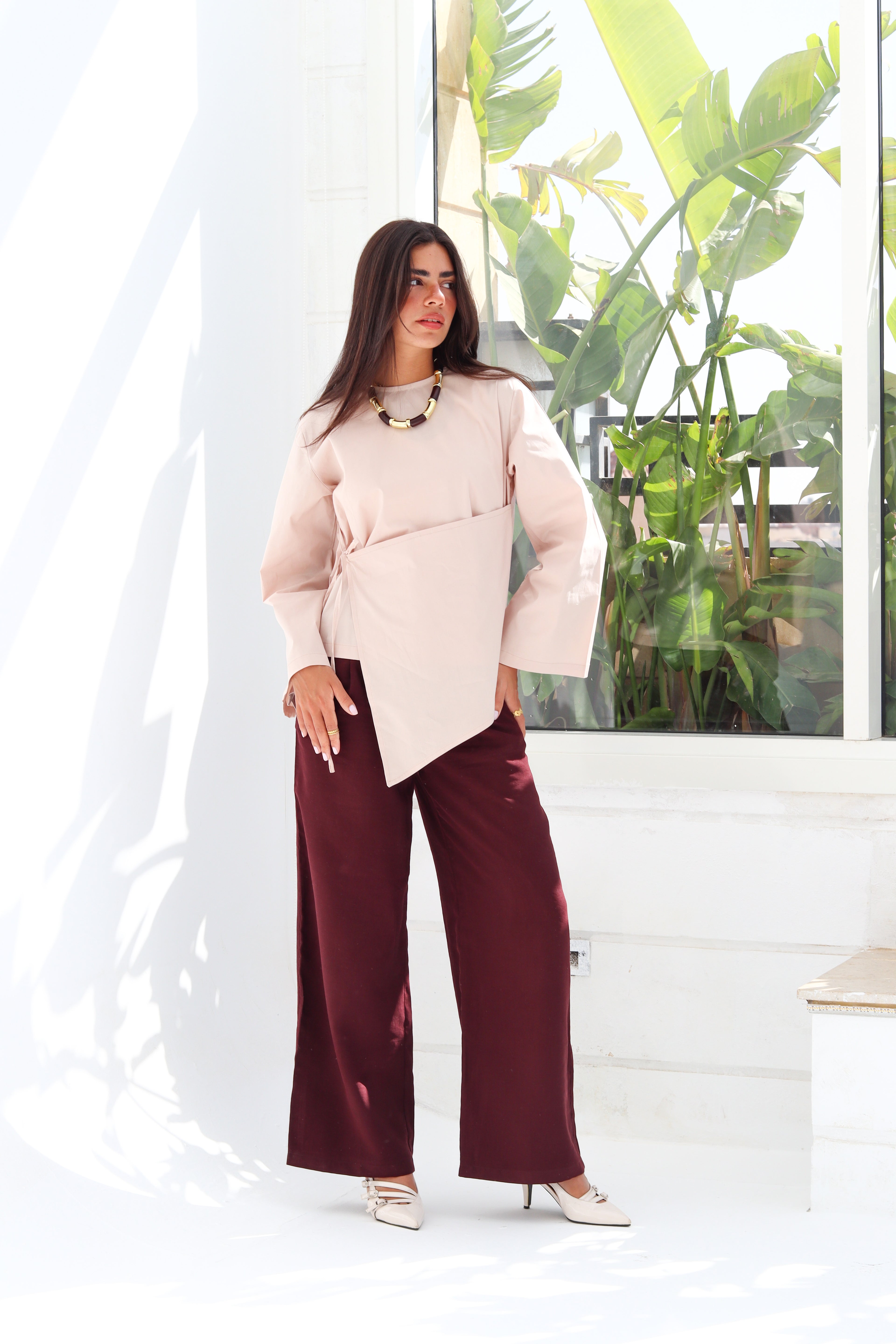 Wrap Tie Blouse