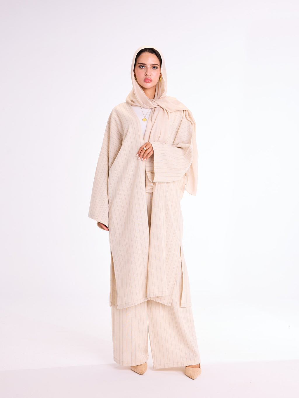 Striped Linen Set