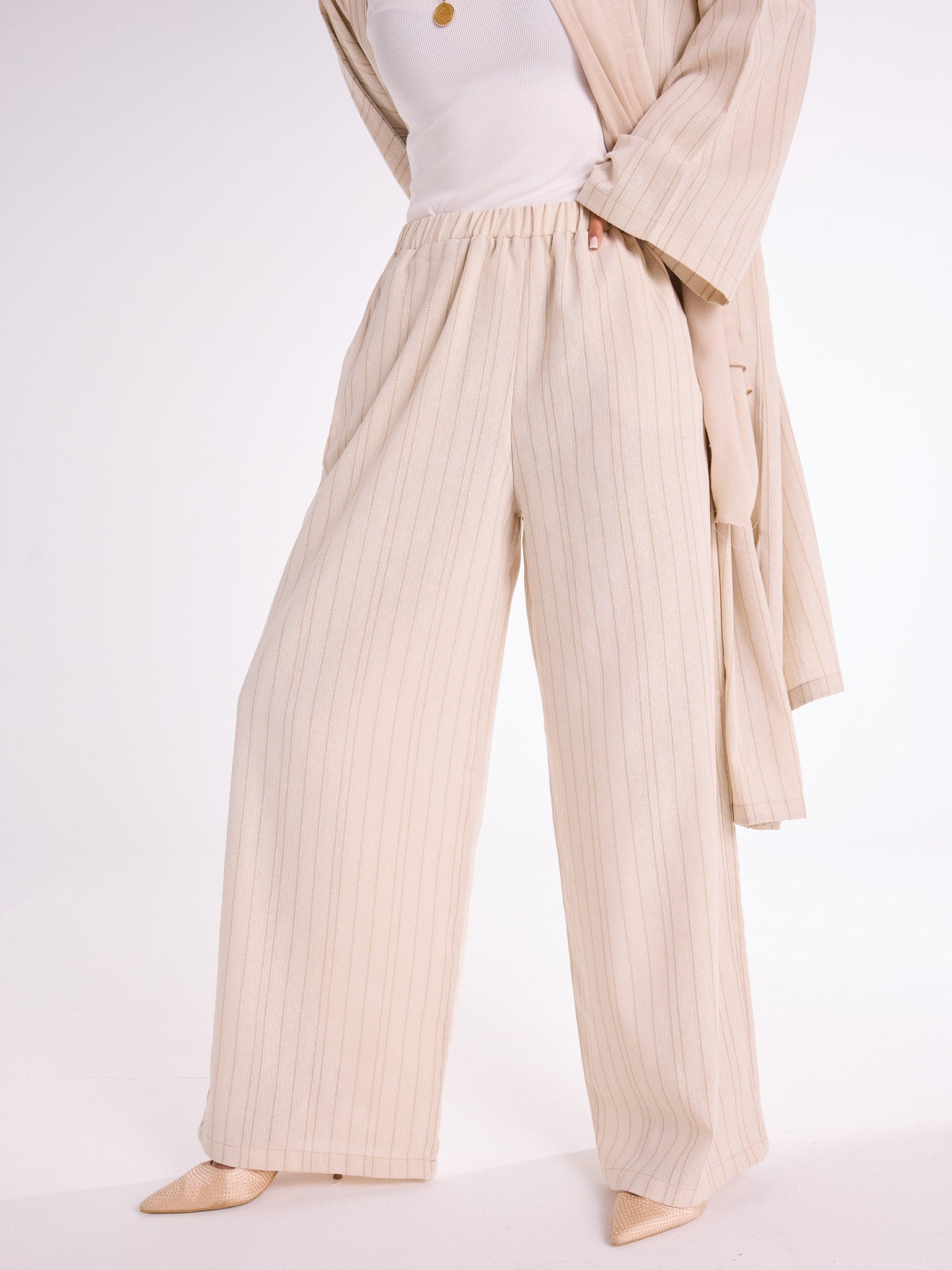 Striped Linen Pants