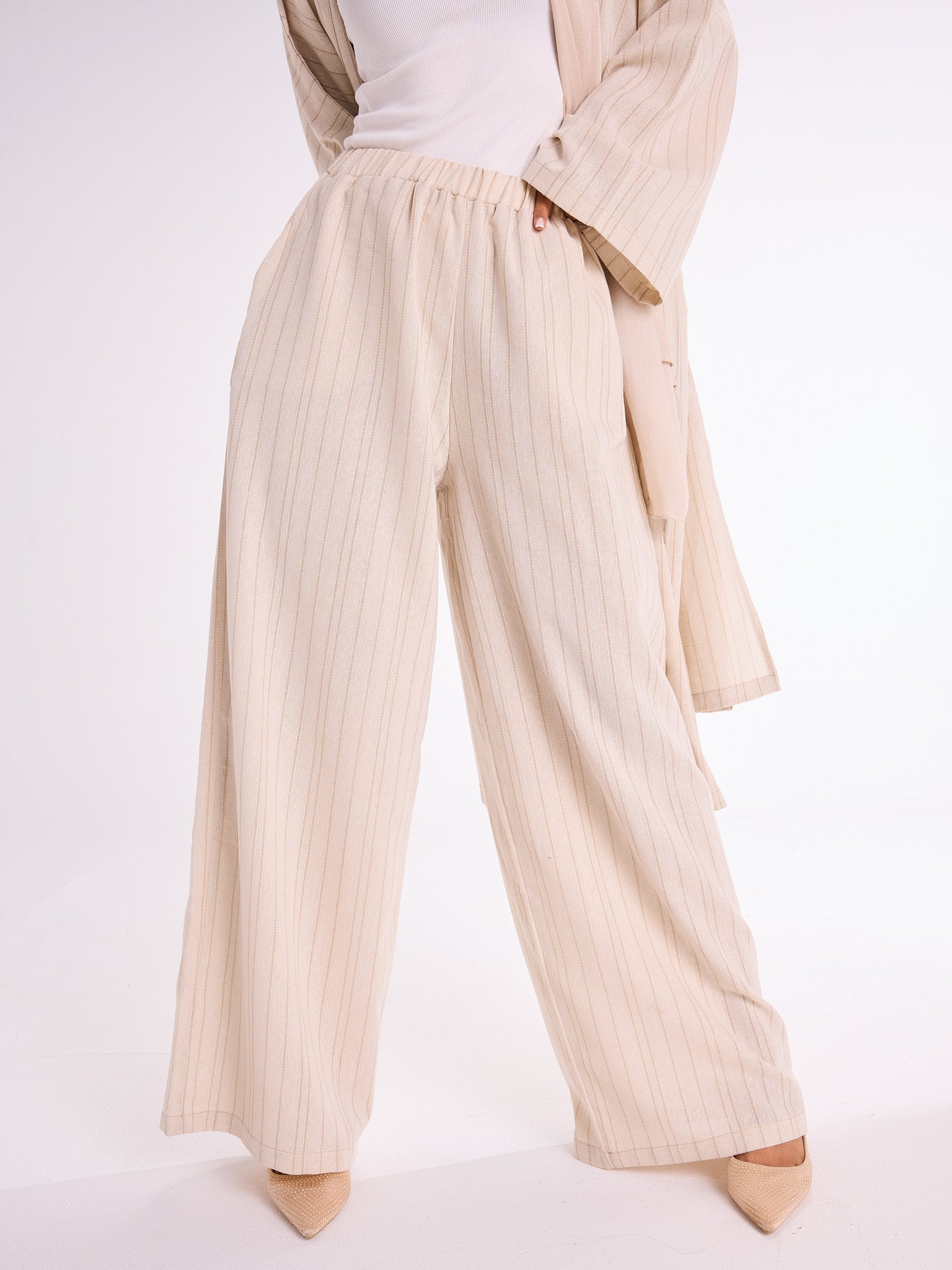 Striped Linen Pants