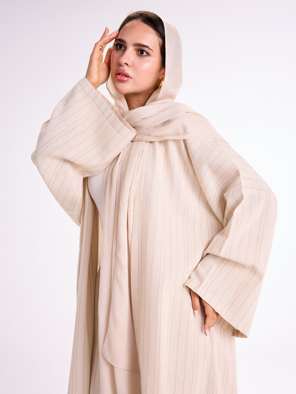 Striped Linen Cardigan