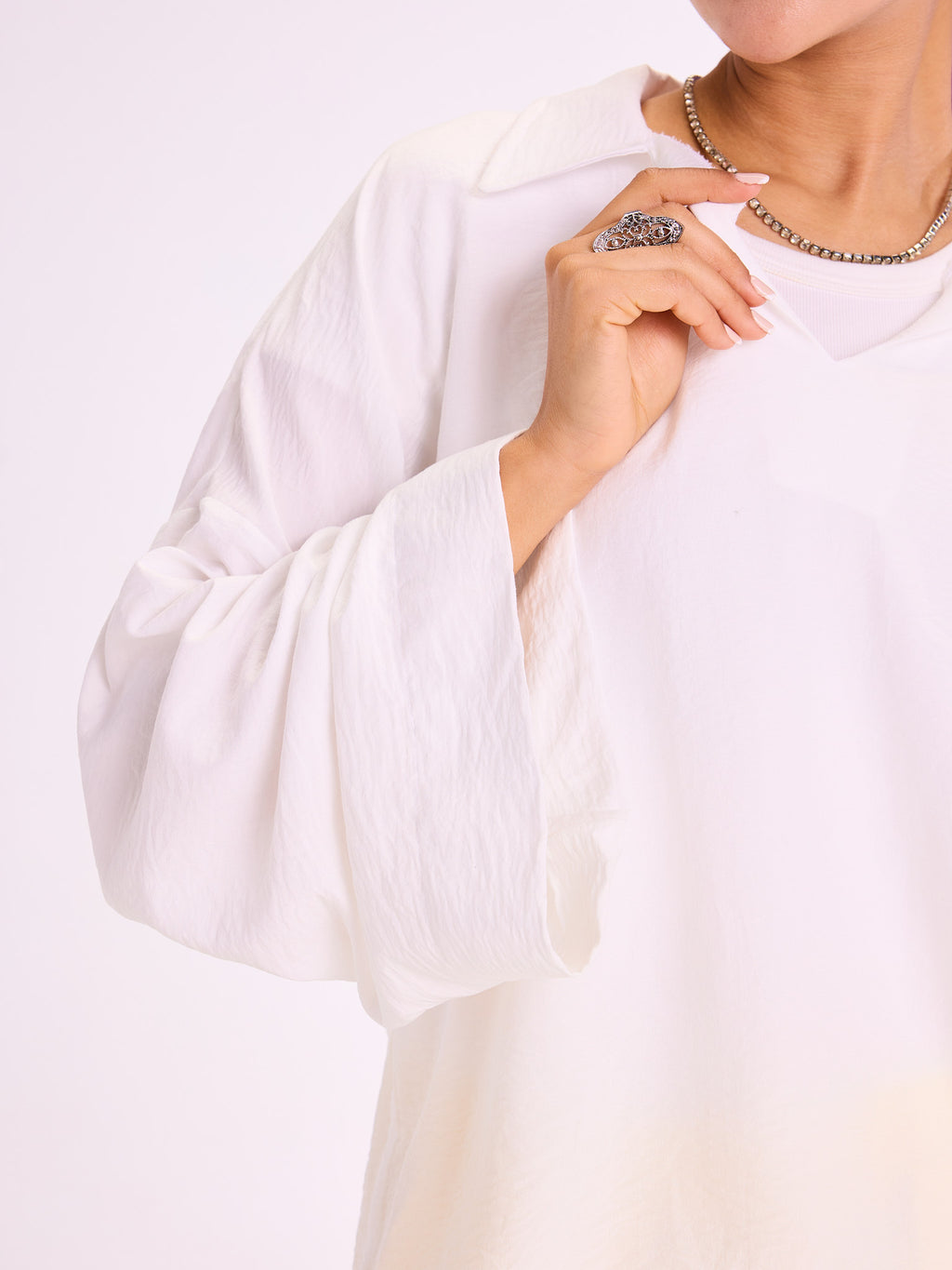 Everyday Ease – White Blouse