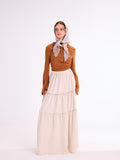 Latte Flowy Skirt