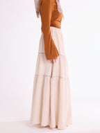 Latte Flowy Skirt