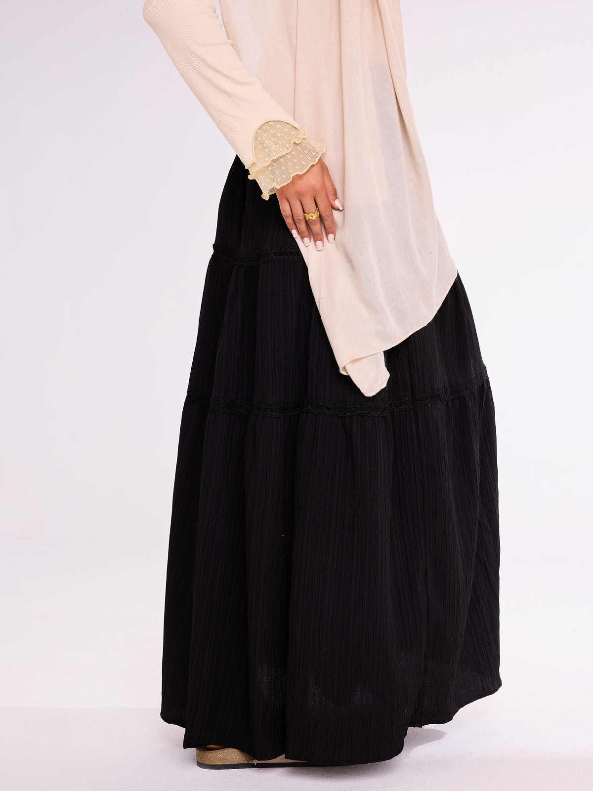 Black Flowy Skirt
