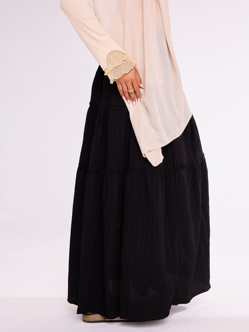 Black Flowy Skirt