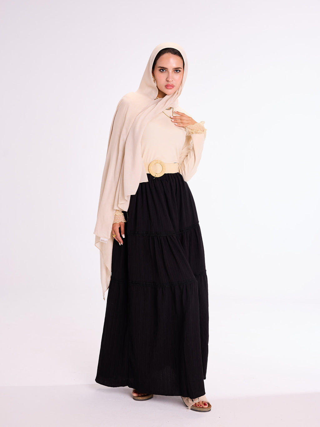 Black Flowy Skirt