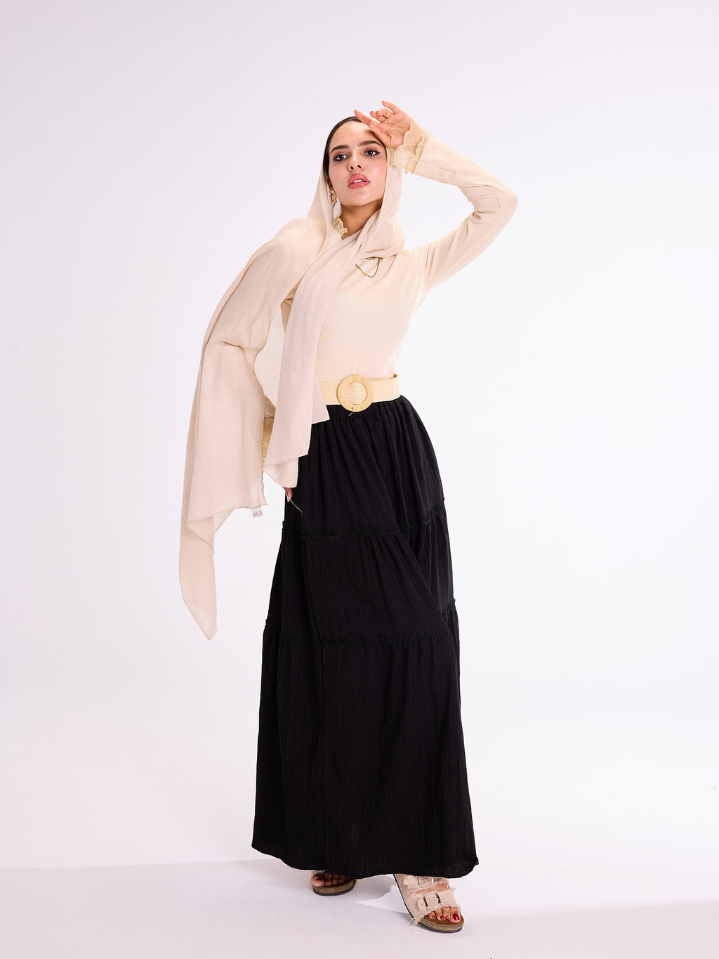 Black Flowy Skirt
