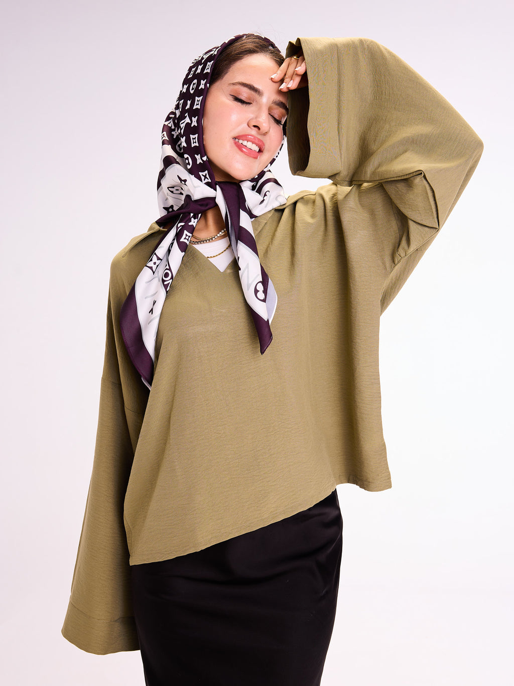 Everyday Ease – Olive Blouse