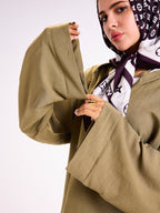 Everyday Ease – Olive Blouse