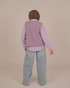 Textured waistcoat - lavender